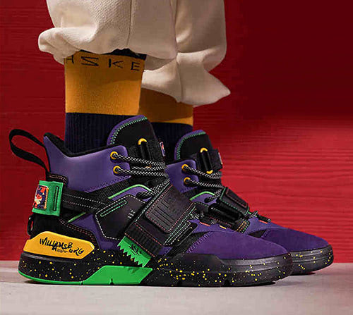 ANTA Cyberpunk-Themed Trainer – High Top Futuristic Sneaker with Techwear /  Evangelion Aesthetics