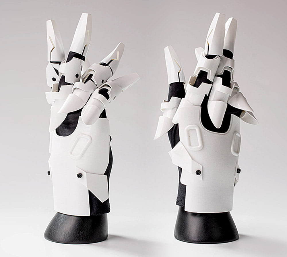 Cyberpunk Armoured Gloves Machine56 Style