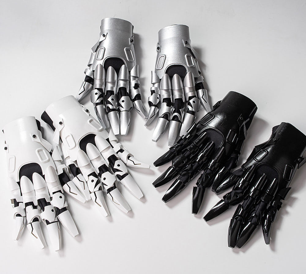 Cyberpunk Armoured Gloves