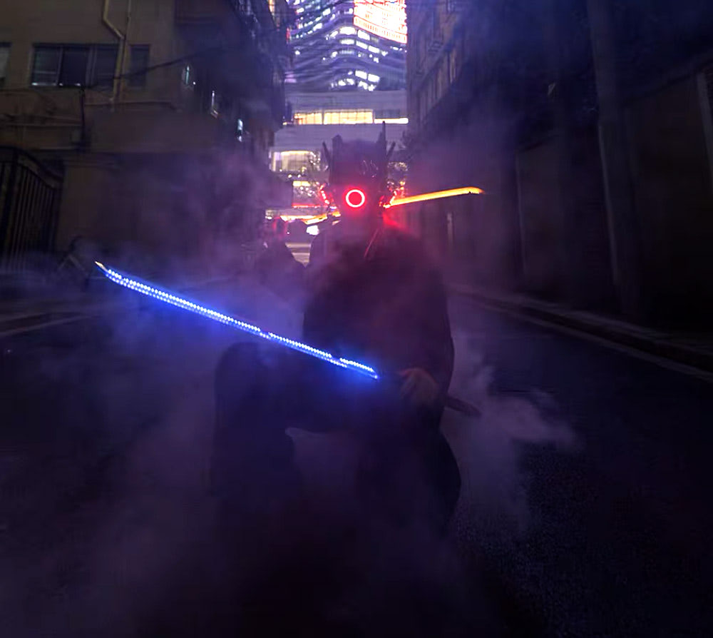 Cyberpunk Katana V1 With LED Light Blade