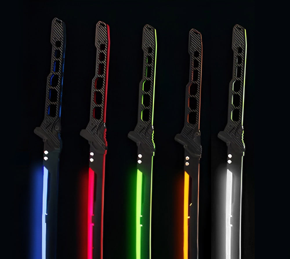 Cyberpunk Katana V1 With LED Light Blade