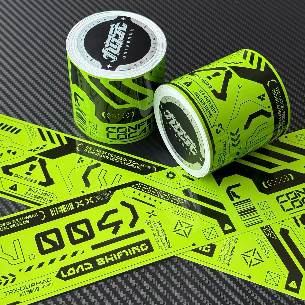 Cyberpunk Sticker Roll