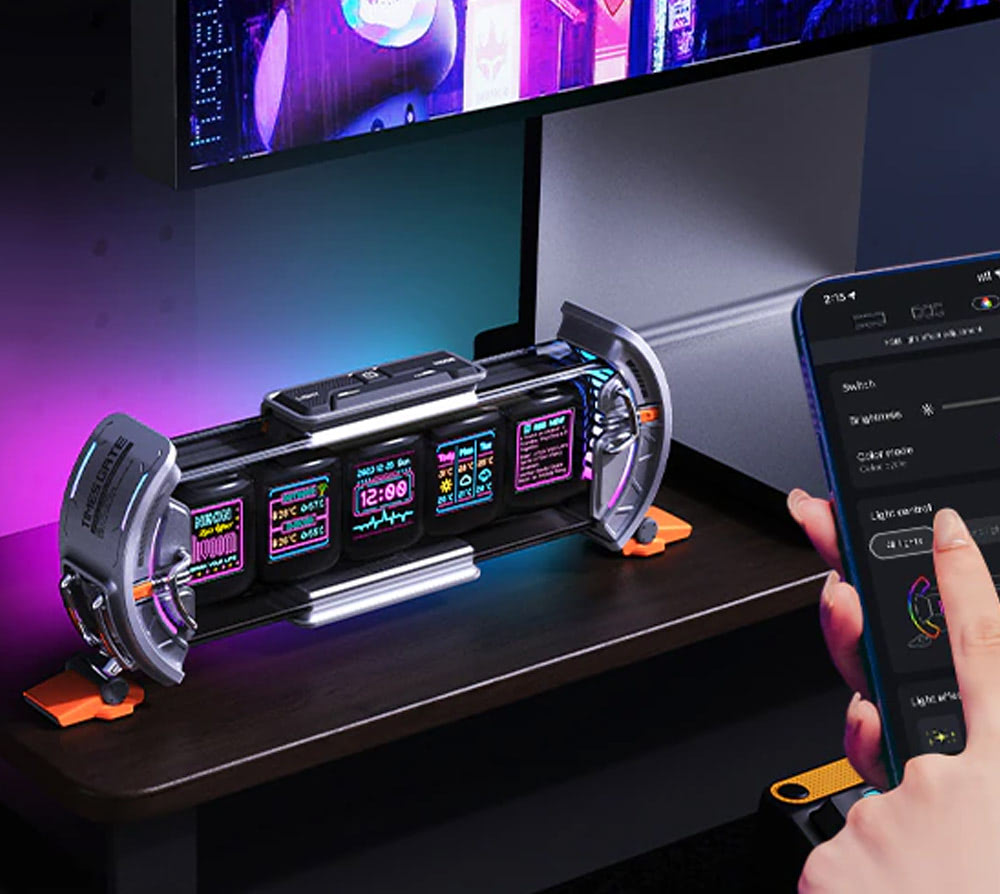 Divoom Times Gate - Cyberpunk Gaming Setup Digital