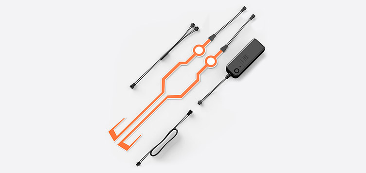 Cyberpunk LED bar light strip flexible