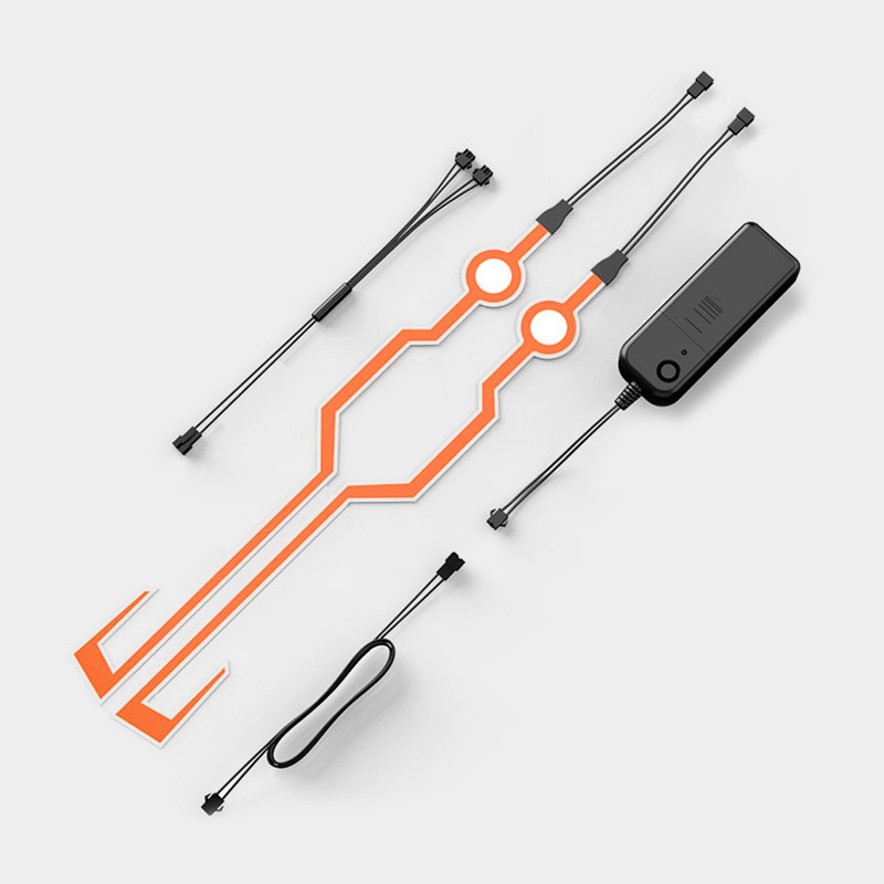 Flexible EL Lumminous Lightbar Cyberpunk Cosplay