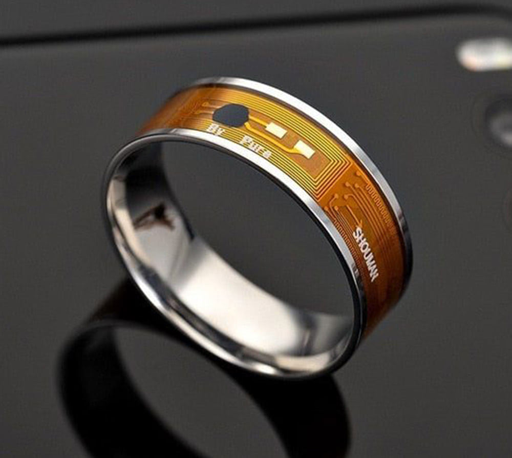 8mm NFC Tag Smart Ring Wearable Smart Rings Finger Digital Ring for Phone  with Functions - Transparent(#8)