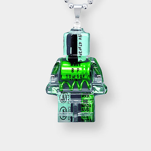 Cyberpunk Robot Keychain