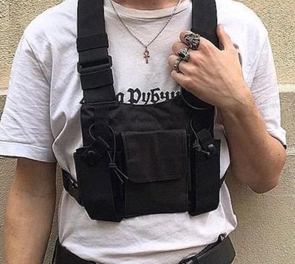 Tactical Chest Bag – Tactical Chest Rig Vest Bag with Multiple Pockets ...