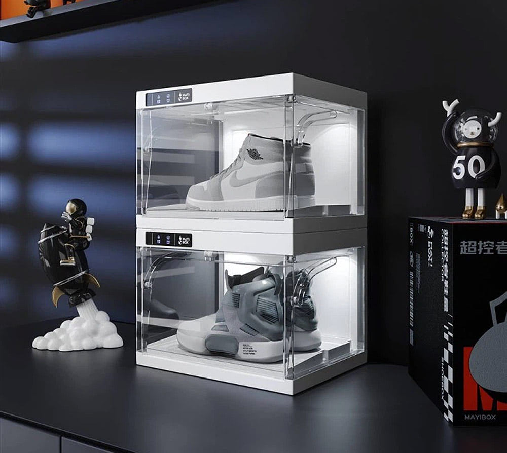 Multiple shoe display on sale case