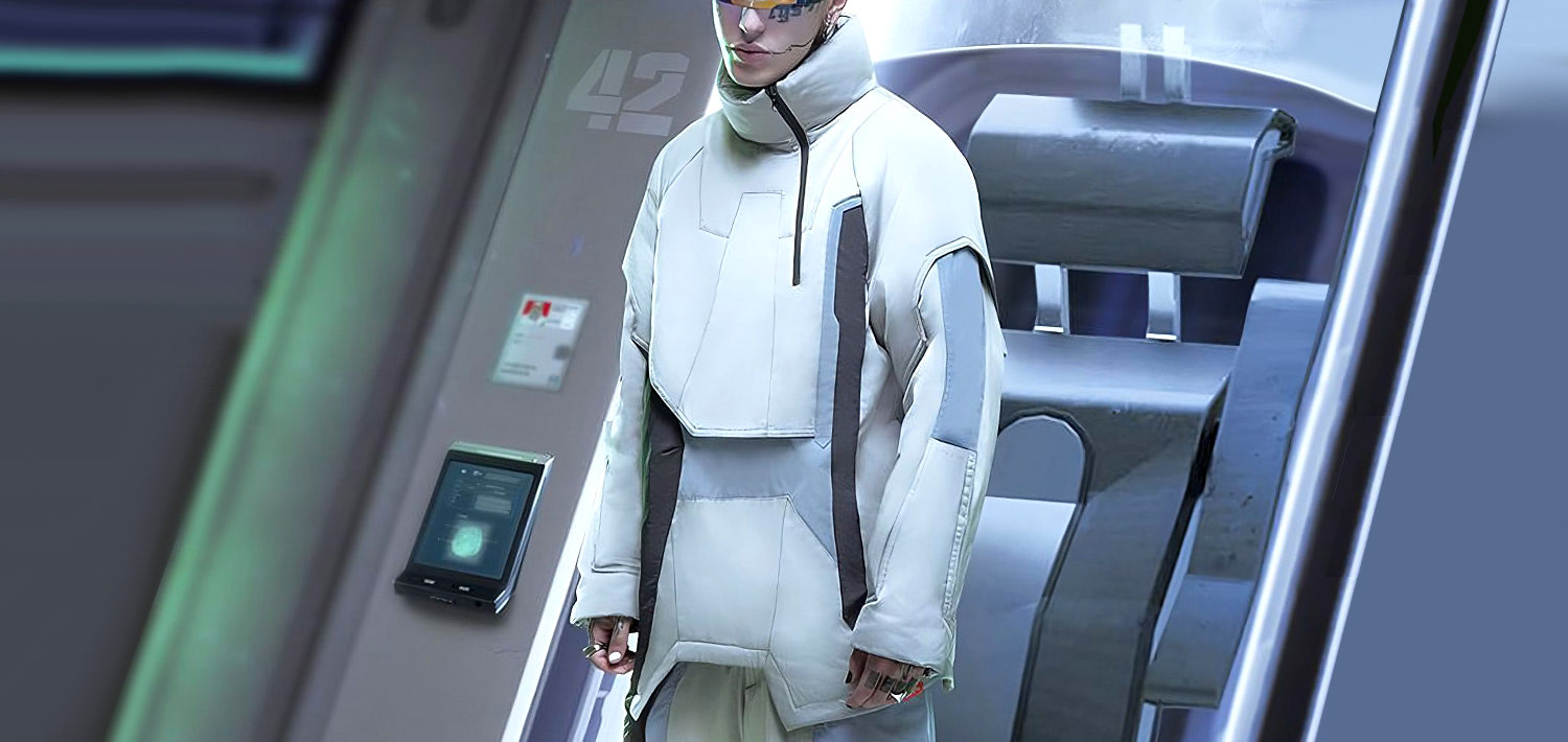 VR × CYBERPUNK CREWNECK / GREYXL