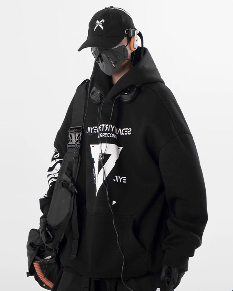 Cyberpunk Hooded Jacket - Jiye Heavy Industry Cyberpunk Hooded Jacket