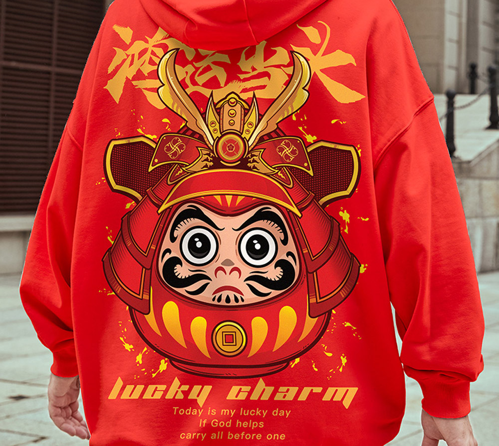 DARUMA IS GOD × GENJI HOODIEカラーホワイト