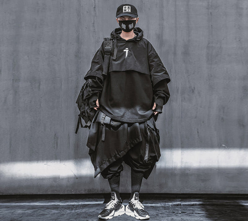 Overlayered Techwear Hoodie