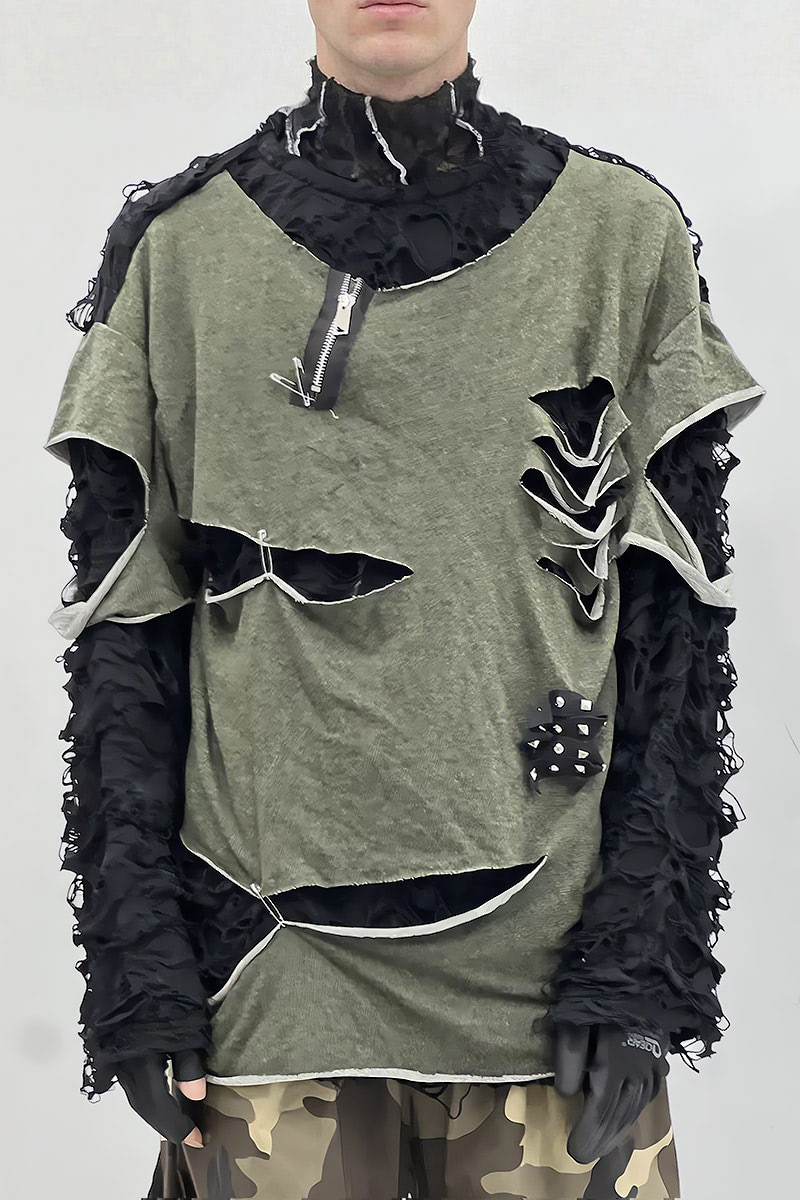 Two-Piece Grunge Hoodie