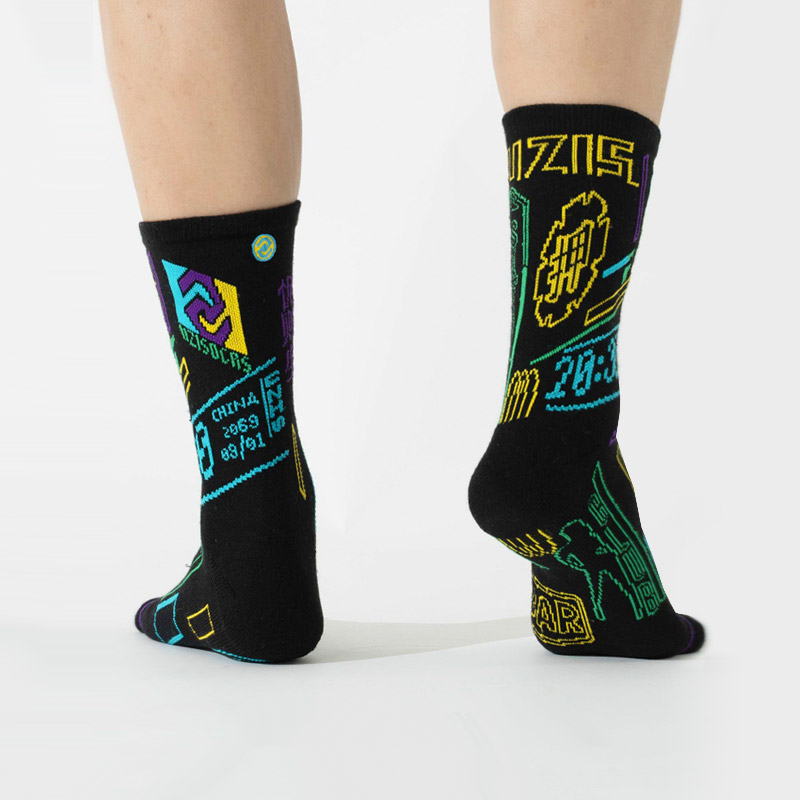 cyberpunk socks machine56