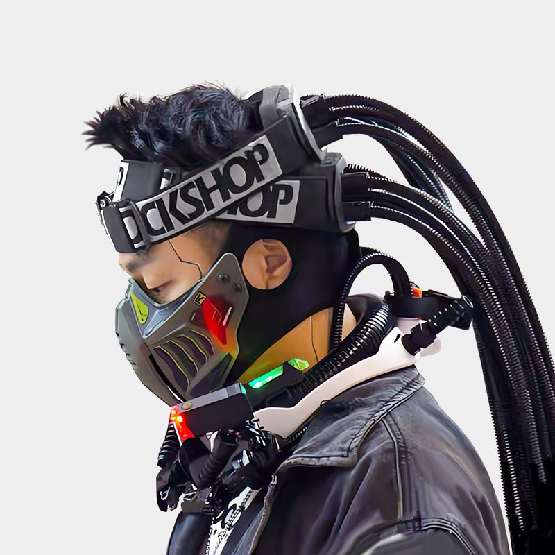 Cyberpunk Headband Brain Computer Interface Vision