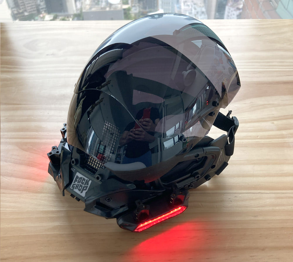 Cyberpunk sales bike helmet