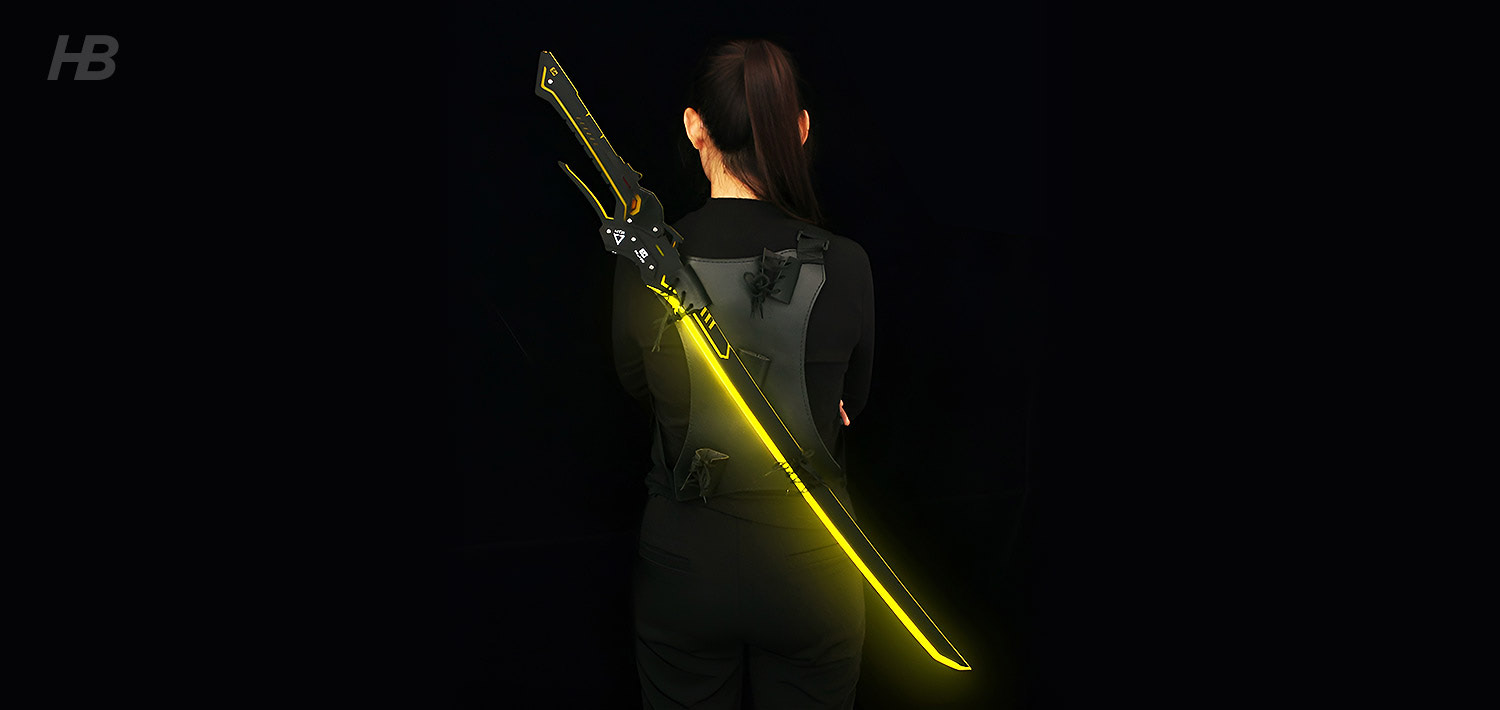 Cyberpunk Katana (SIRIUS) with Luminous LED Light Blade