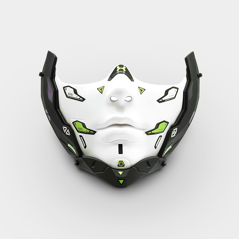 Cyberpunk Kigurumi Mask White