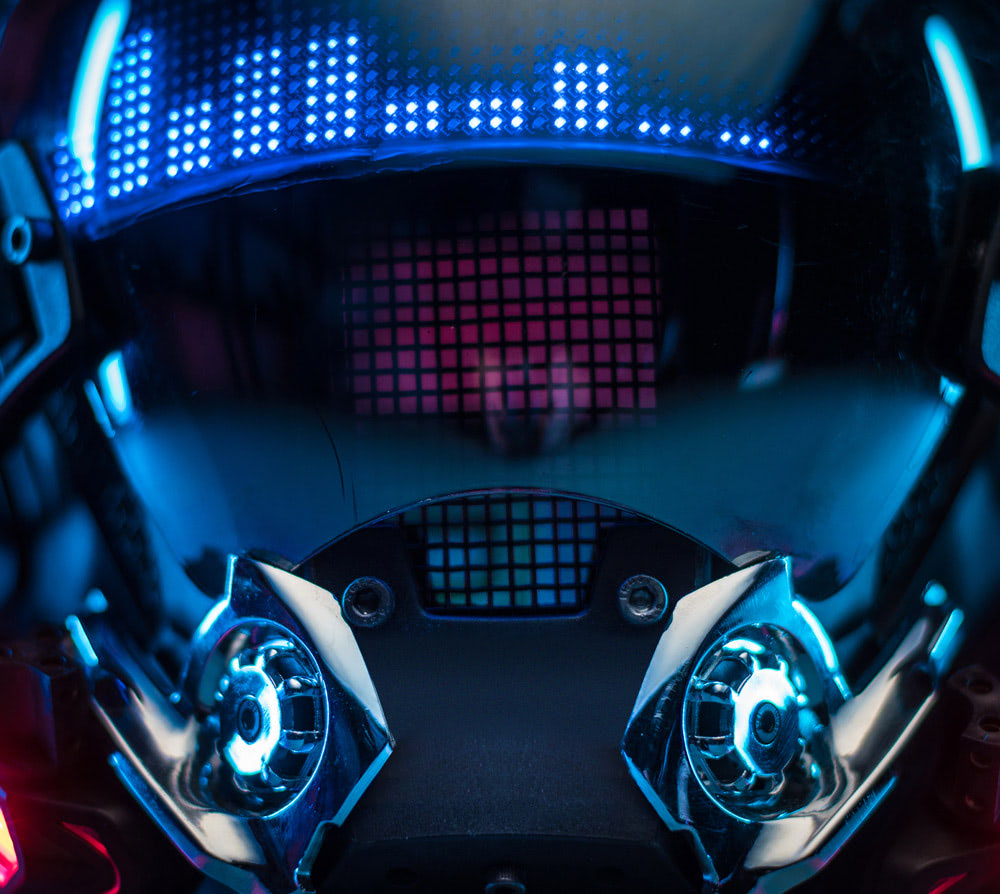 Machine56 Cyberpunk Mask with Flexible LED Display