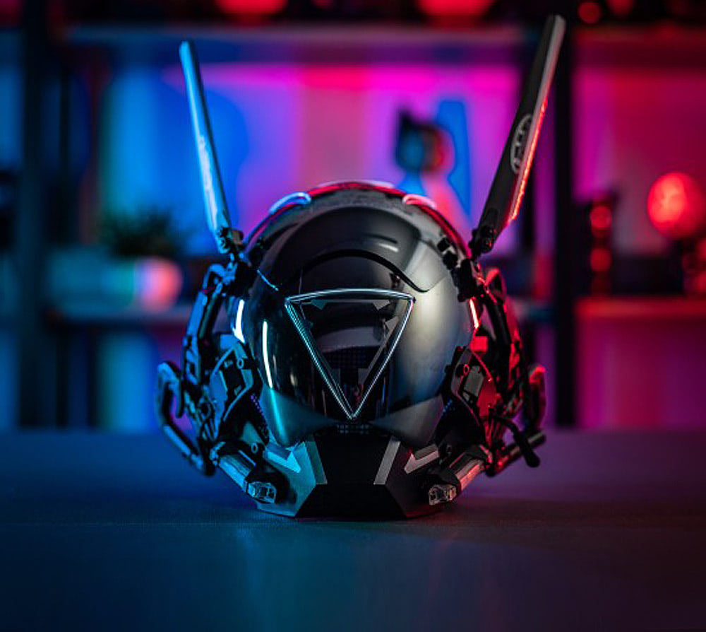 Cyberpunk Mask with LED Neon Lumionous