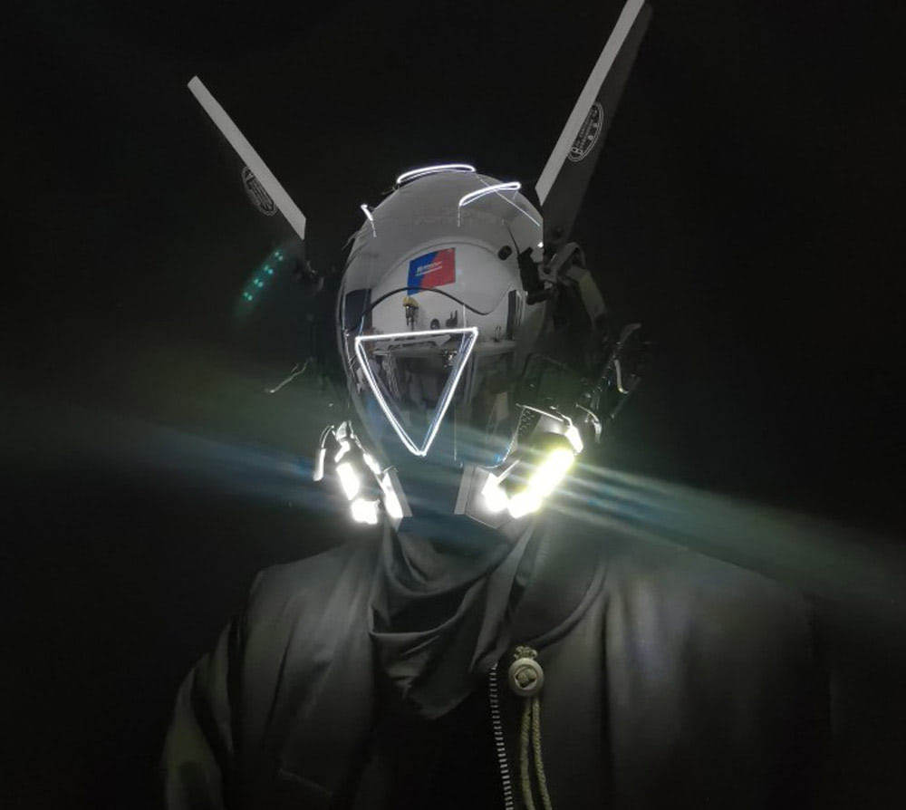 Cyberpunk Mask with LED