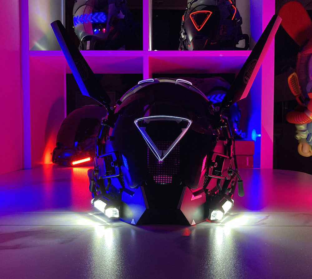 Machine56 Cyberpunk Mask with LED Lights