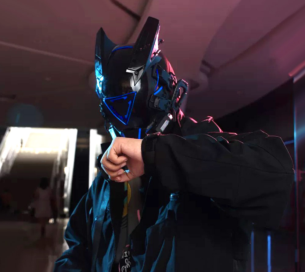 Cyberpunk LED Mask