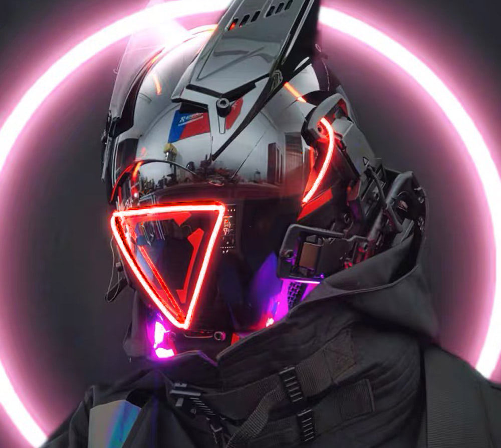 Machine56 Cyberpunk Mask with LED Lights