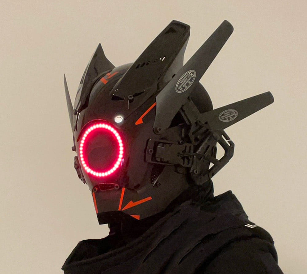 Cyberpunk Mask Circular LED