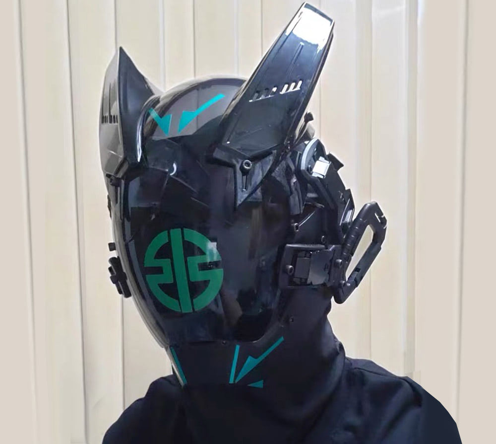 Cyberpunk Mask Circular LED