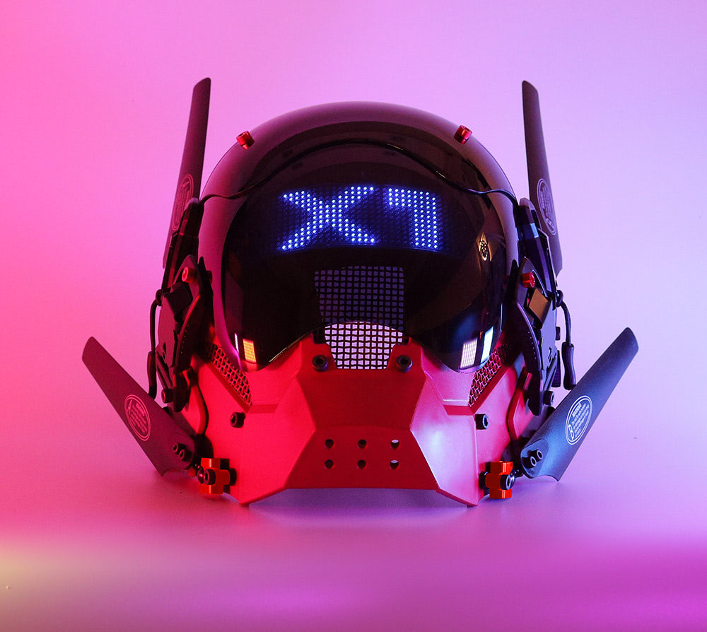 Cyberpunk Mask X1 with Flexible Display