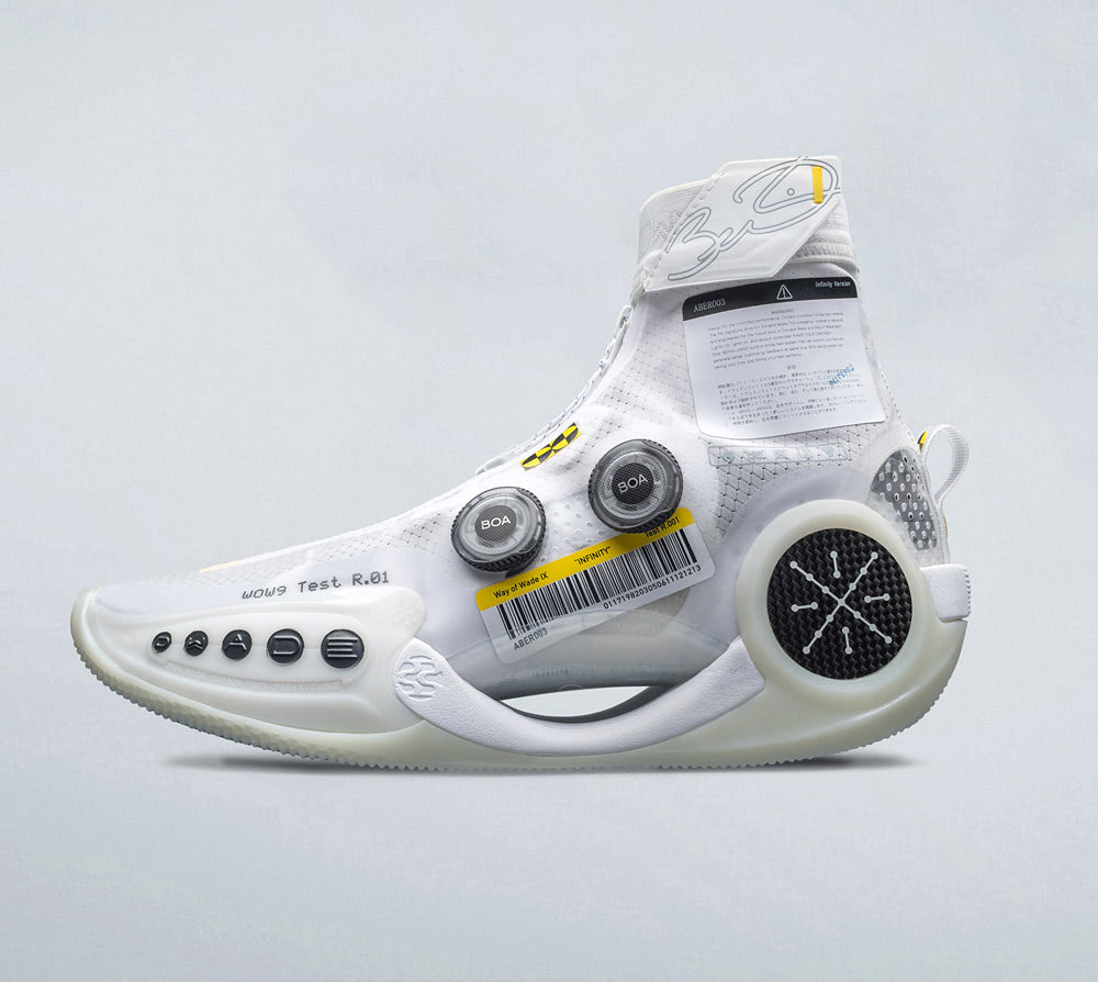 Li Ning Way of Wade 9.0 Trainer WoW ABER003 High Top Futuristic Basketball Shoes