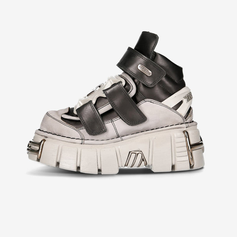 New Rock Metallic Ankle Boot M-285