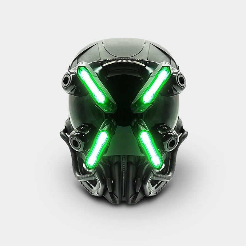 Cyberpunk Mask with X Led Light