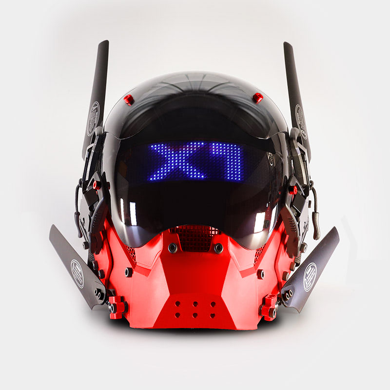 Cyberpunk Mask with Pixel Display