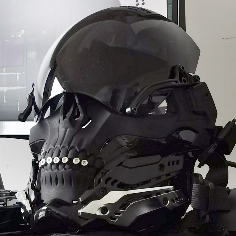 Fockshop Cyberpunk Skull Helmet