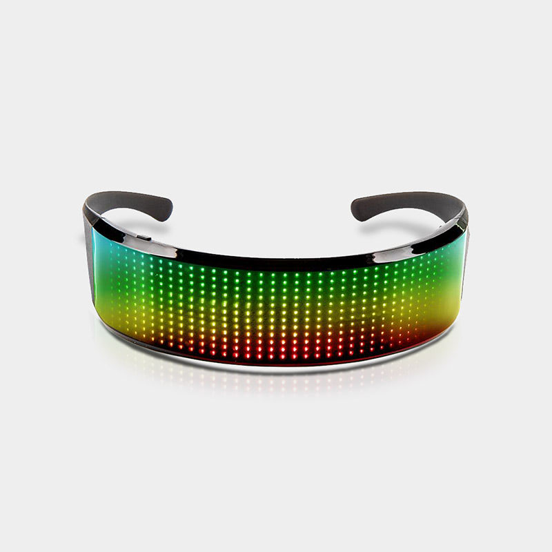 Led scrolling store glasses
