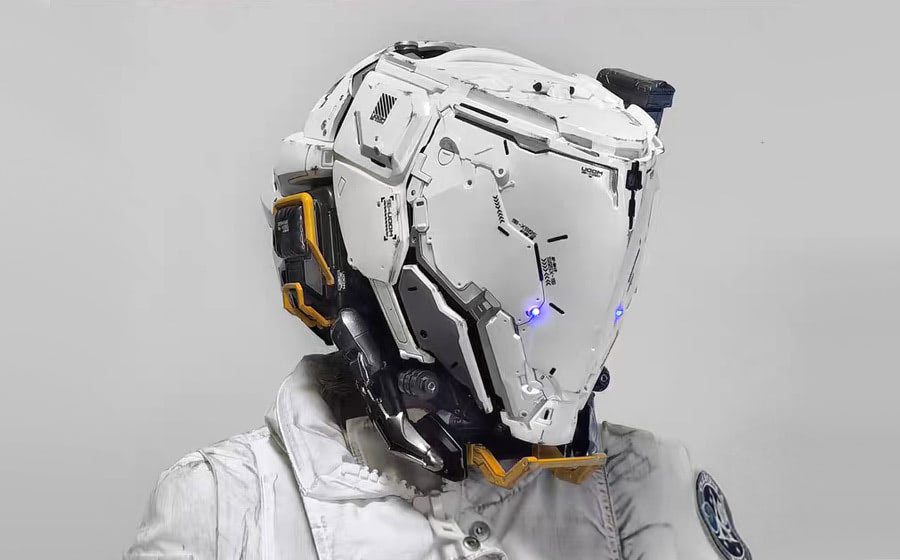 Cyberpunk Mecha Mask