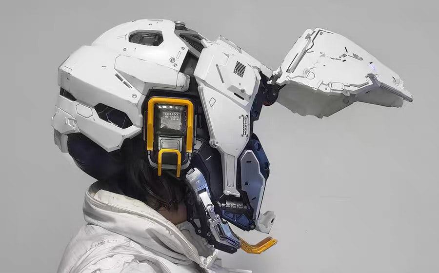Cyberpunk Mecha Mask