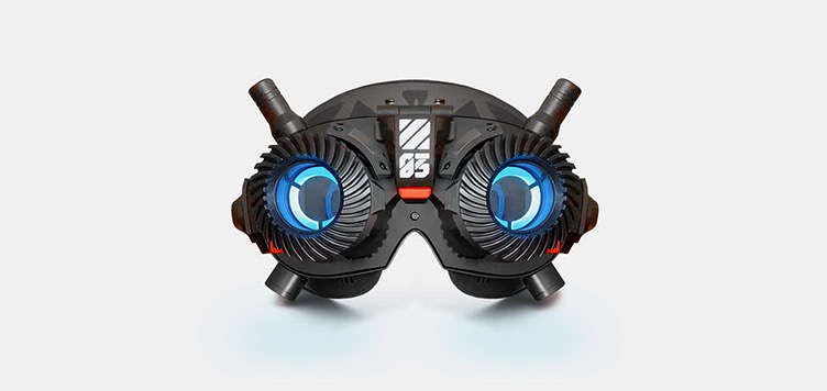 Steampunk LED HUD Glasses