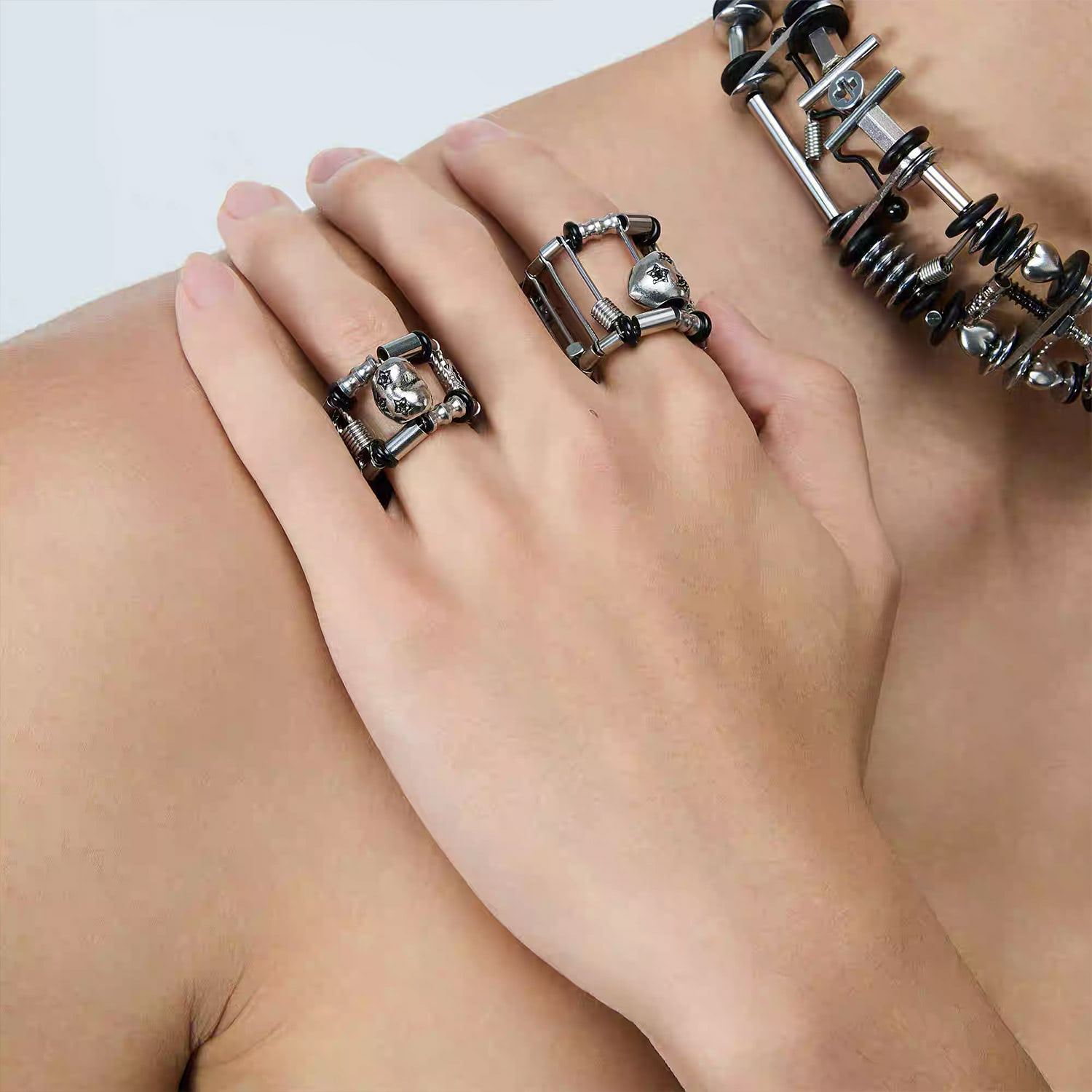 Cyberpunk Mechanical Ring