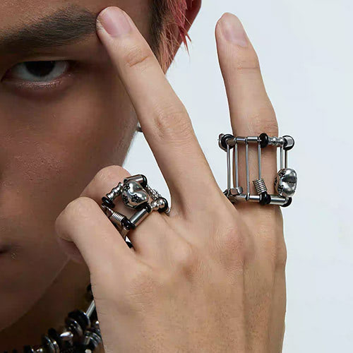 Cyberpunk Mechanical Ring