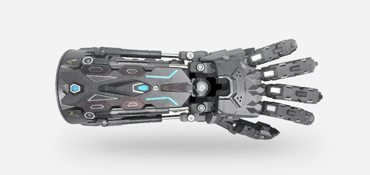 Cyberpunk Mechanical Exoskeleton Hand Armor