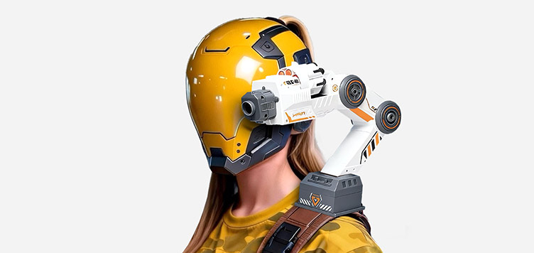 Robot Arm Head Tracking Cannon