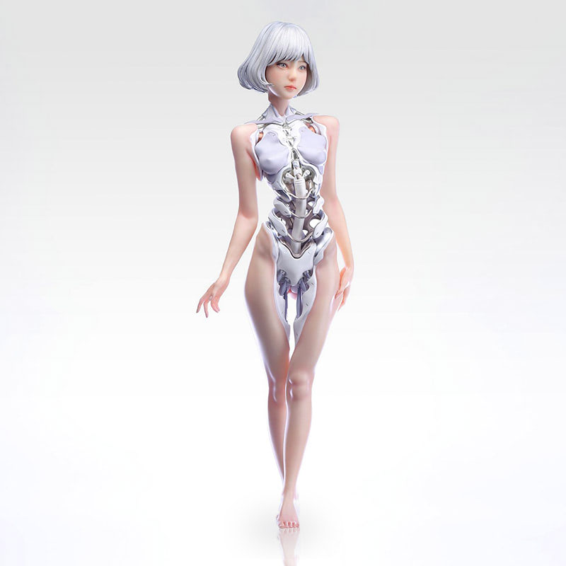 Android IV 02 Mechanical Girl Statue by K x Manas S+U+M