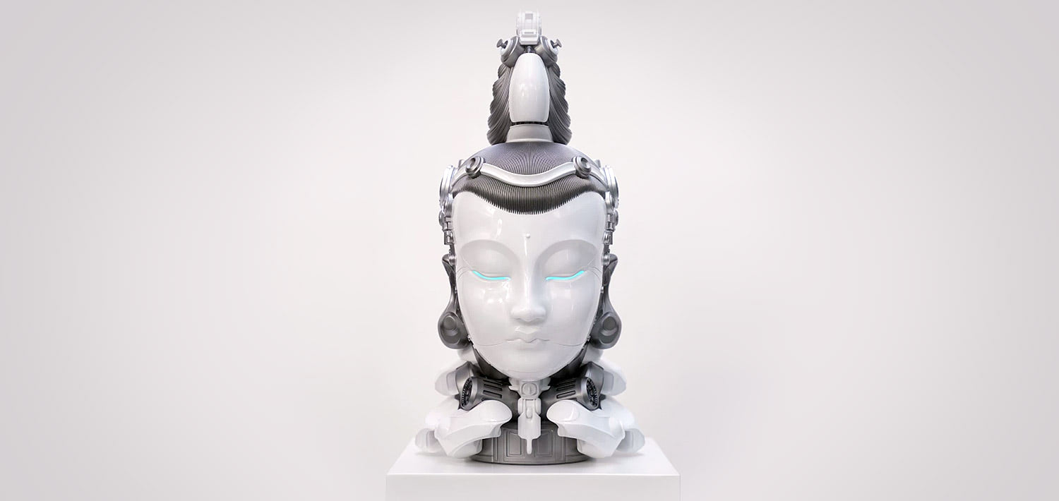 Cyberpunk Buddha RGB Light Sculpture